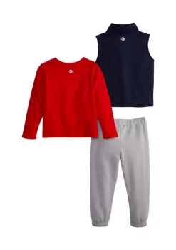 Flash Sale 🛒 Ocean + Coast® Baby Boys Sweater Vest, 👕 Shirt and Pant Set 😉 -Ocean + Coast® Sales Store Belk 720