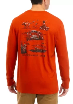 Promo ❤️ Ocean + Coast® Long Sleeve Holiday Graphic T-Shirt 🛒 -Ocean + Coast® Sales Store Belk 819