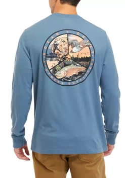 Promo ❤️ Ocean + Coast® Long Sleeve Holiday Graphic T-Shirt 🛒 -Ocean + Coast® Sales Store Belk 821