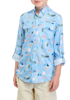Coupon ✔️ Ocean + Coast® Boys 8-20 Long Sleeve Printed Fishing 👕 Shirt 🧨