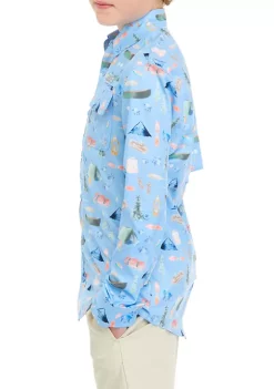 Coupon ✔️ Ocean + Coast® Boys 8-20 Long Sleeve Printed Fishing 👕 Shirt 🧨 -Ocean + Coast® Sales Store Belk 901