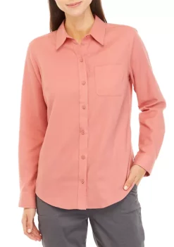 Budget 💯 Ocean + Coast® Button Down Flannel Top ❤️ -Ocean + Coast® Sales Store Belk 991